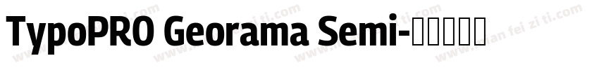 TypoPRO Georama Semi字体转换